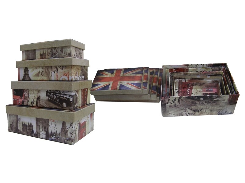 SCHUM 5PCS RECTANGULAR UK/USA GIFT BOX 708975