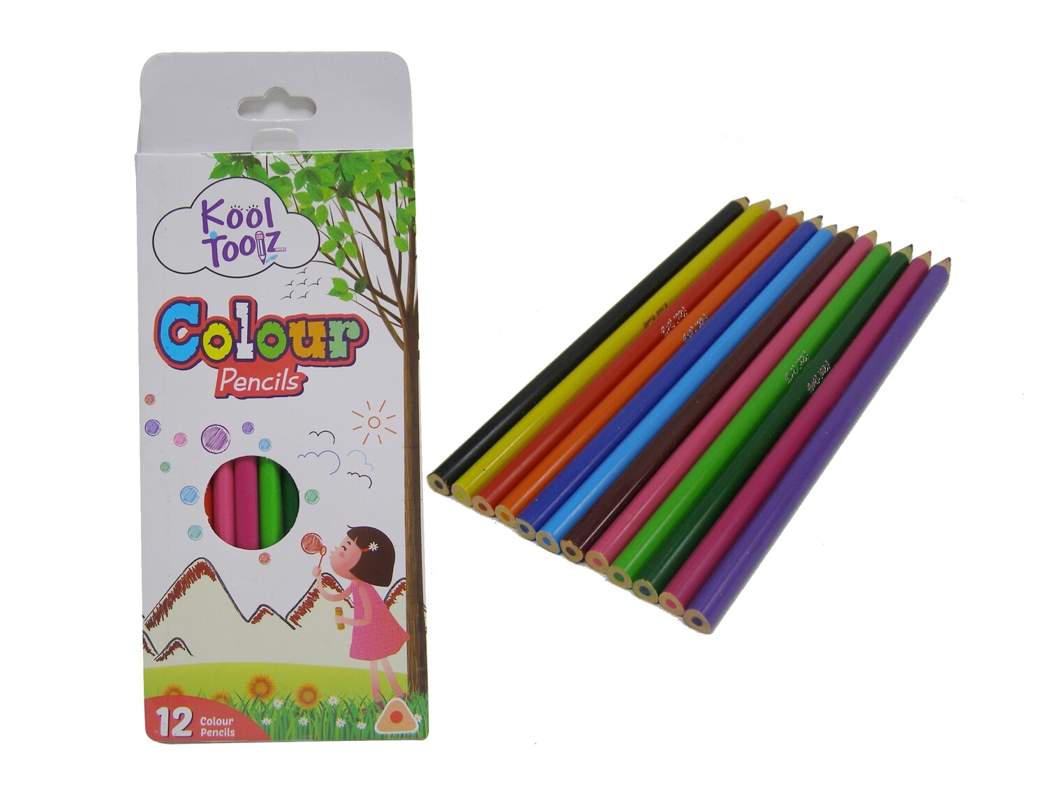 KOOLTOOLZ 12PCS COLOUR PENCILS
