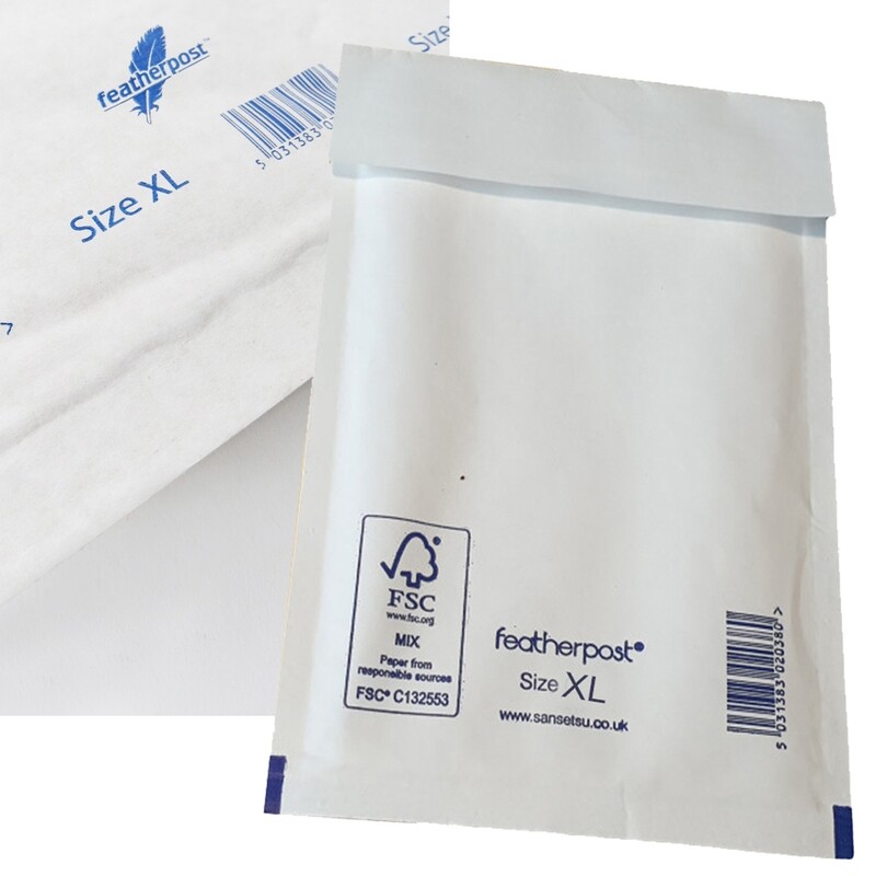 KENDON XL SIZE FEATHERPOST WHITE PADDED ENVELOPES