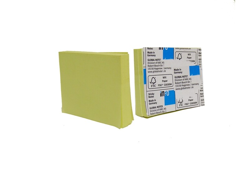 INFO YELLOW NOTE PAD 1 1/2X2&quot; 5653-01 (50X40MM)