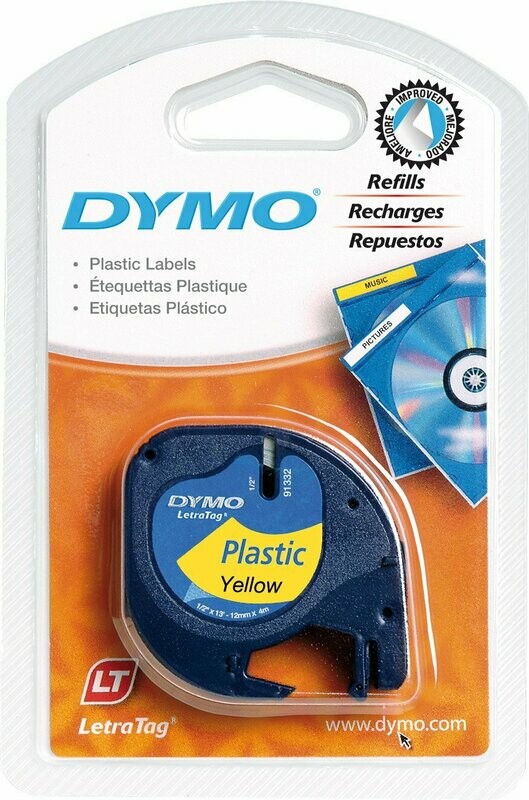 DYMO TAPE 12MMX4M LT PAPER LABELS (91200)