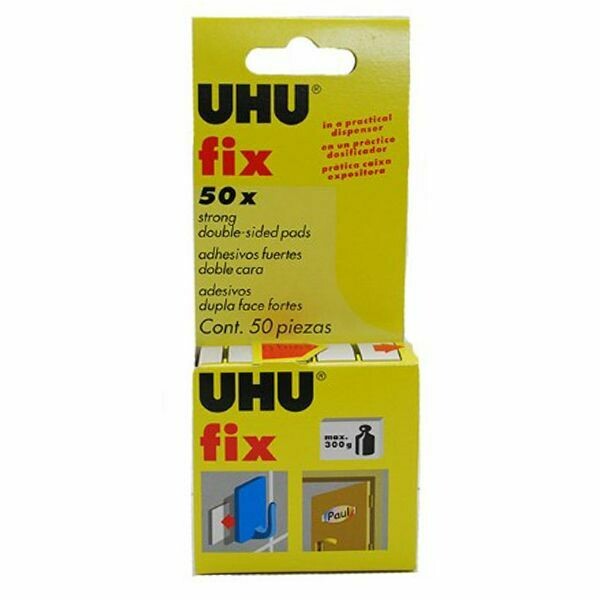 UHU 50PCS DOUBLE SIDED MOUNTING PADS 44385