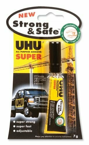 UHU 7GRM SUPER GLUE STRONG &amp; SAFE 39710