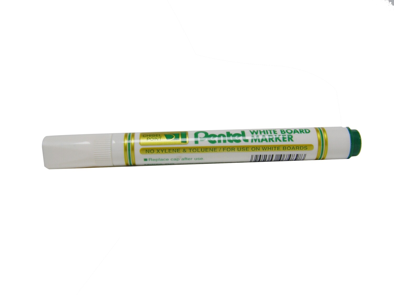 PENTEL WHITE BOARD MARKER PE-MW86, Ink Colour: Green