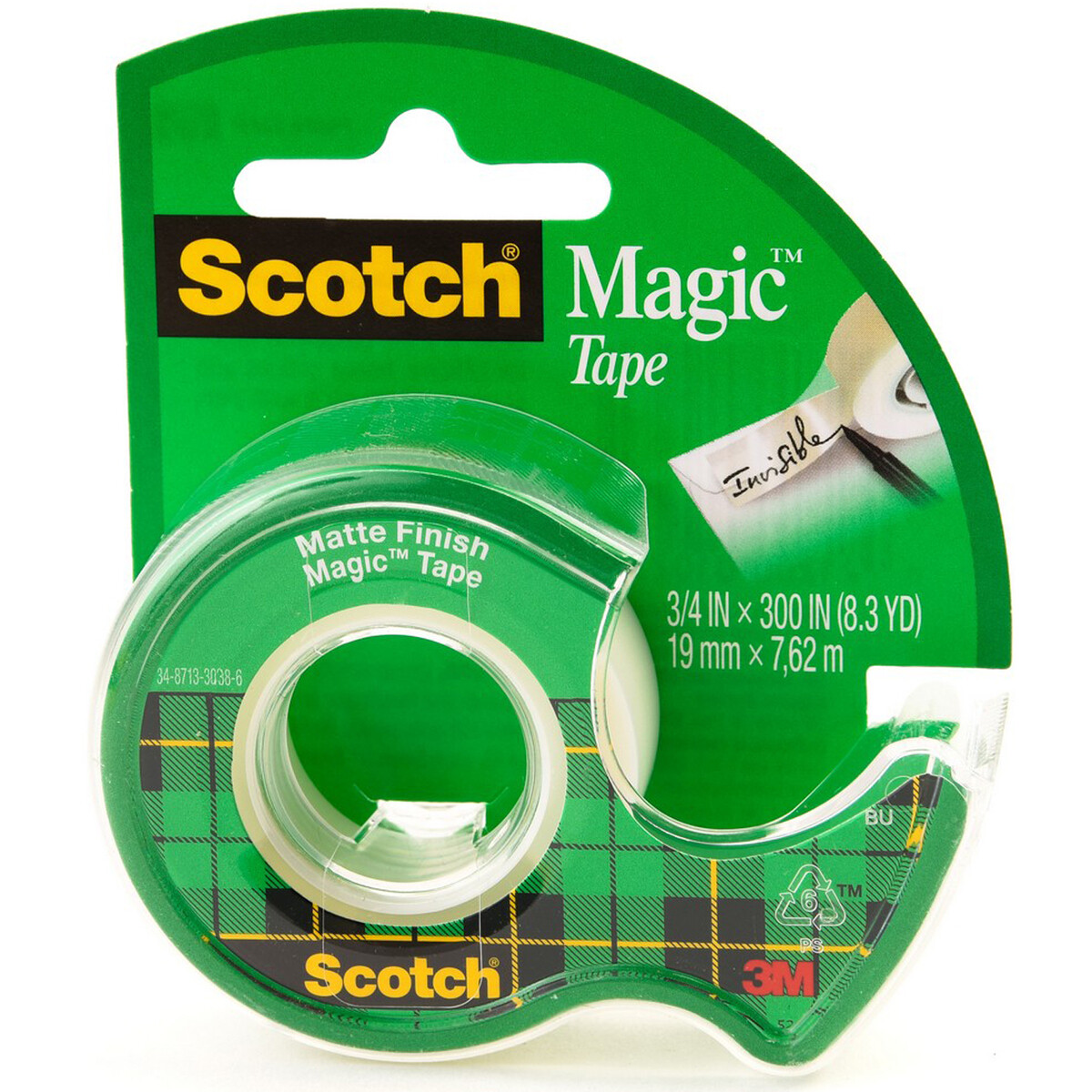 3M SCOTCH MAGIC TAPE 19MMX7.5M 3/4&quot; 105
