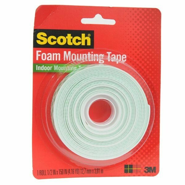 3M SCOTCH FOAM MOUNTING TAPE 1/2&quot;X150&quot; 4013