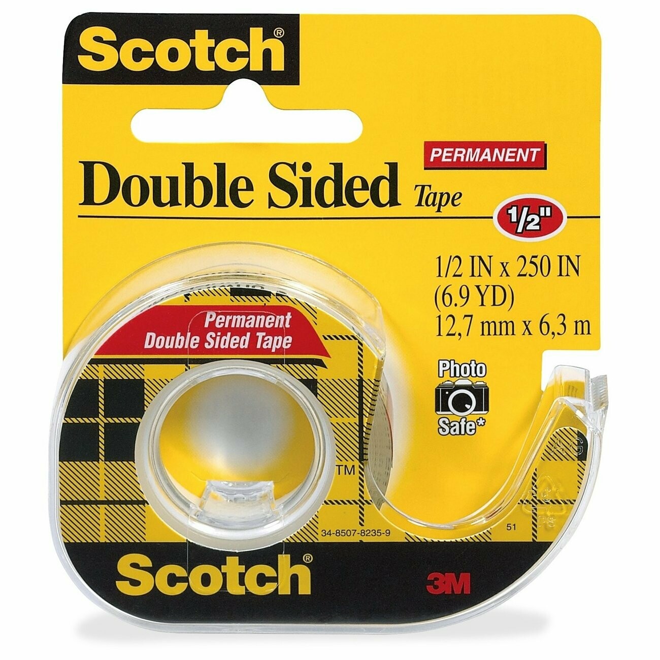 3M SCOTCH 1/2&quot;X6.9YD INVI DOUBLE SIDED TAPE 136