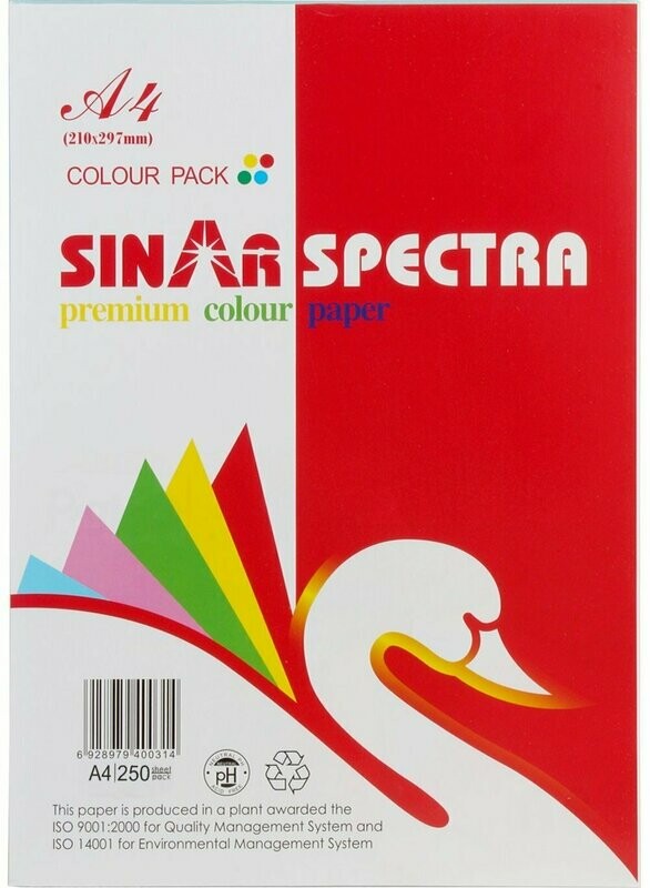 SINAR A4 COLOR PHOTOCOPY PAPER 250SHS D16-281