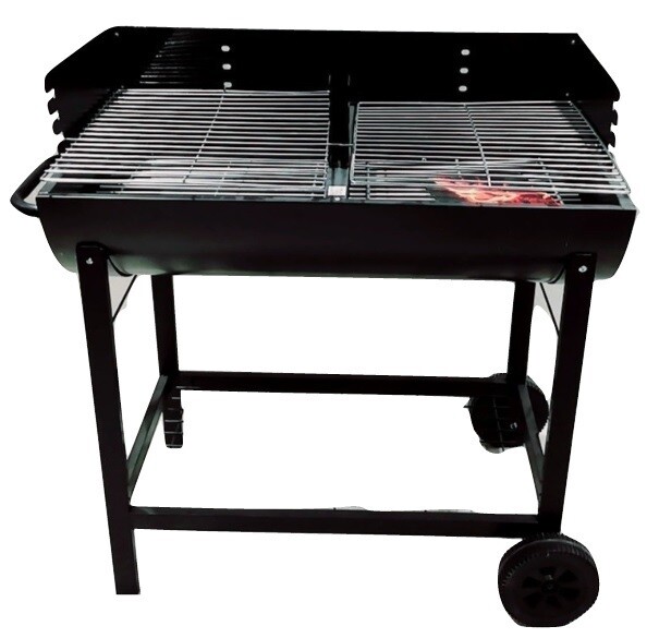 RSC H/D BBQ 88X20CM BARREL TYPE W/WHEEL HZA-801