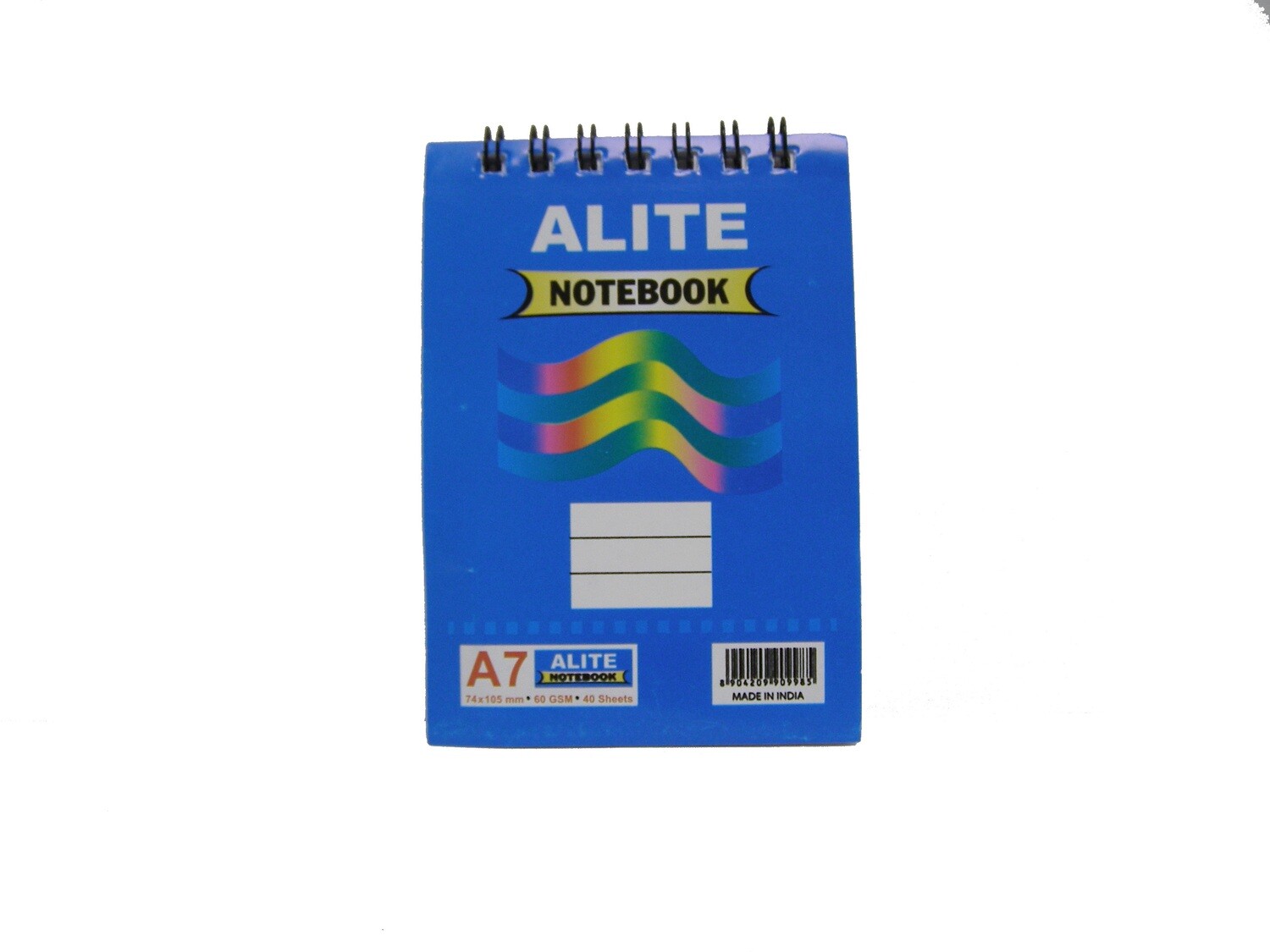 SHRACHI/ALITE A7 POCKET MEMO BOOK 40PGS 60GSM