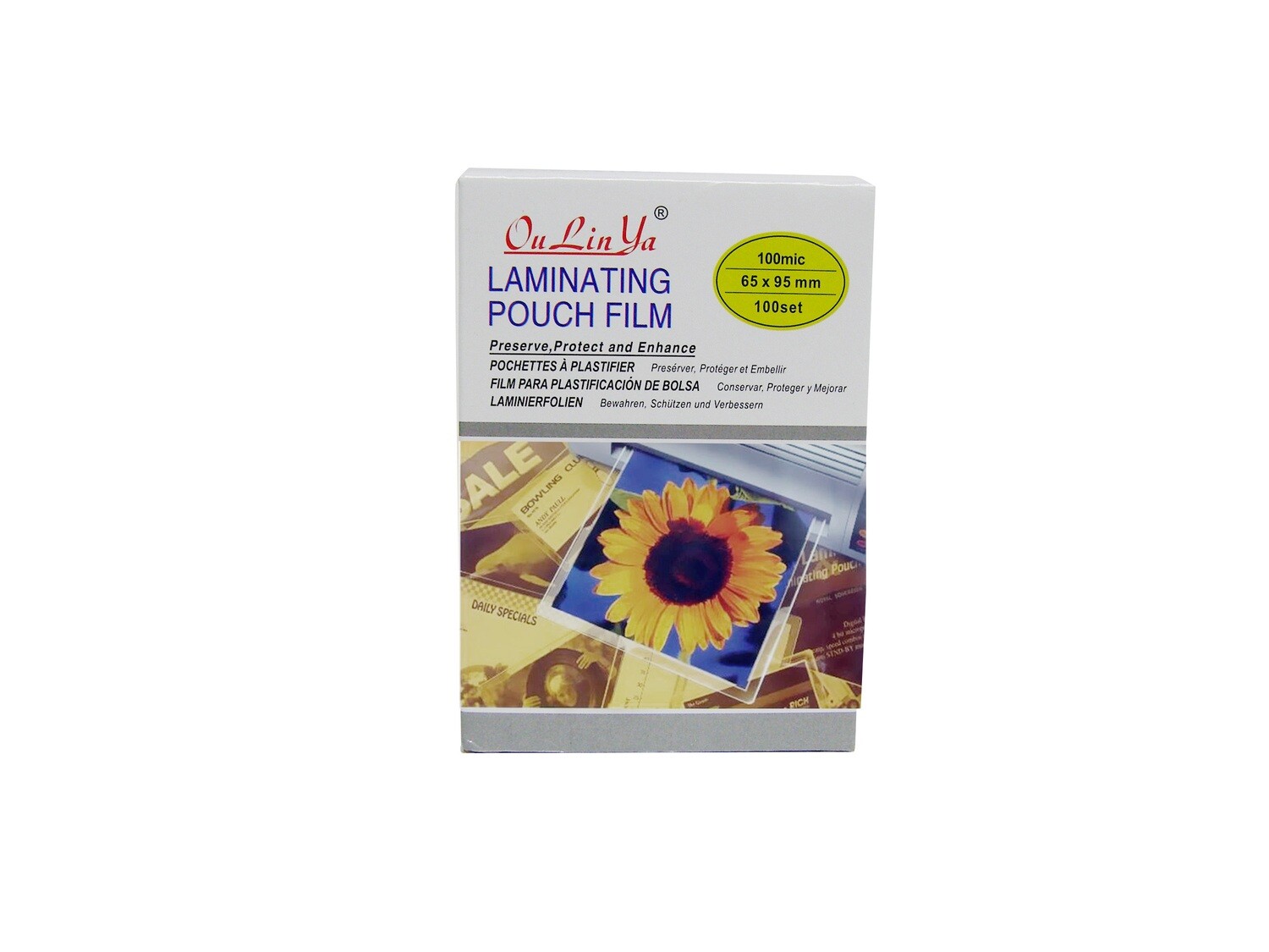 RSC/MAXI LAMINATING POUCH 65X95X125/100MIC D19-301