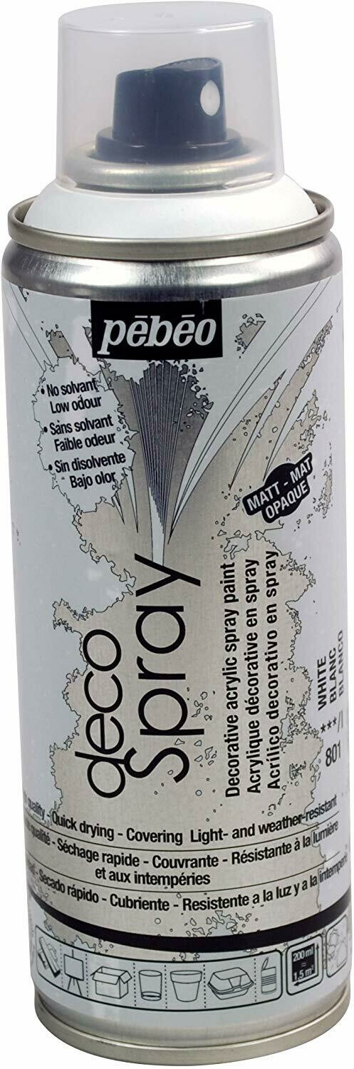 PEBEO 200ML DECO ACRYLIC SPRAY ASSTD 0938, Colour: White