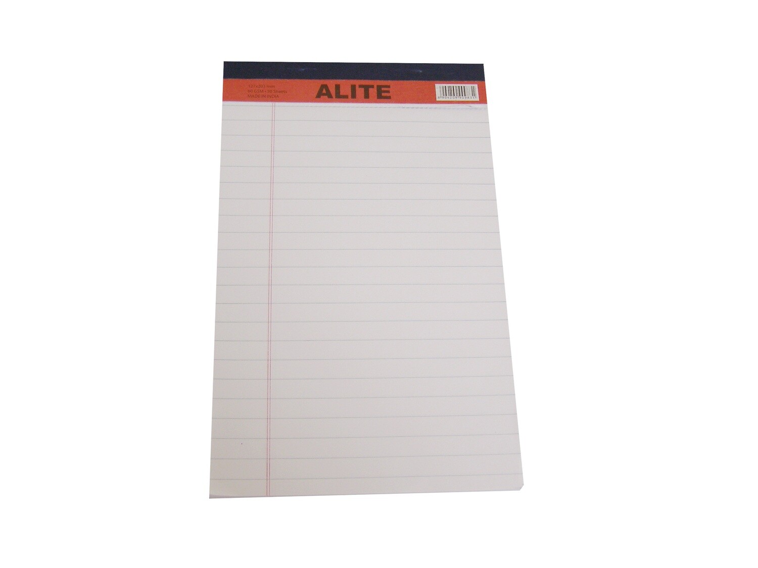 ALITE A5 LEGAL PAD 5&quot;X8&quot; WHITE 50SHT