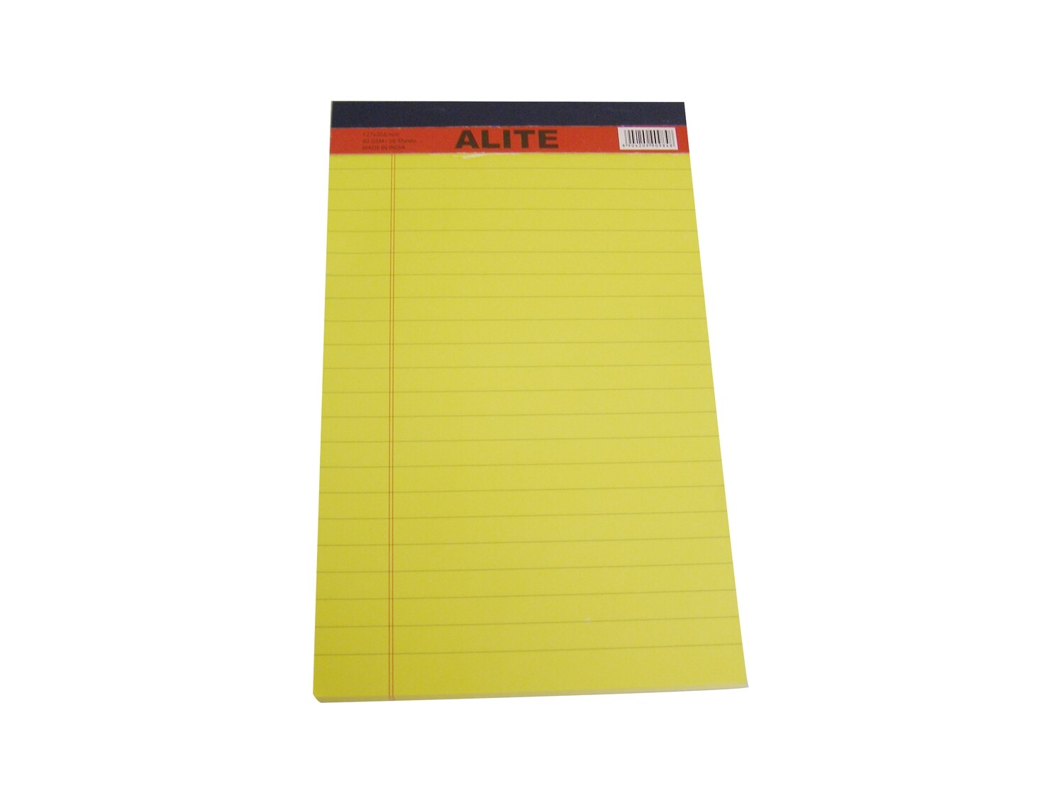 ALITE A5 LEGAL PAD 5&quot;X8&quot; YELLOW 50SHT