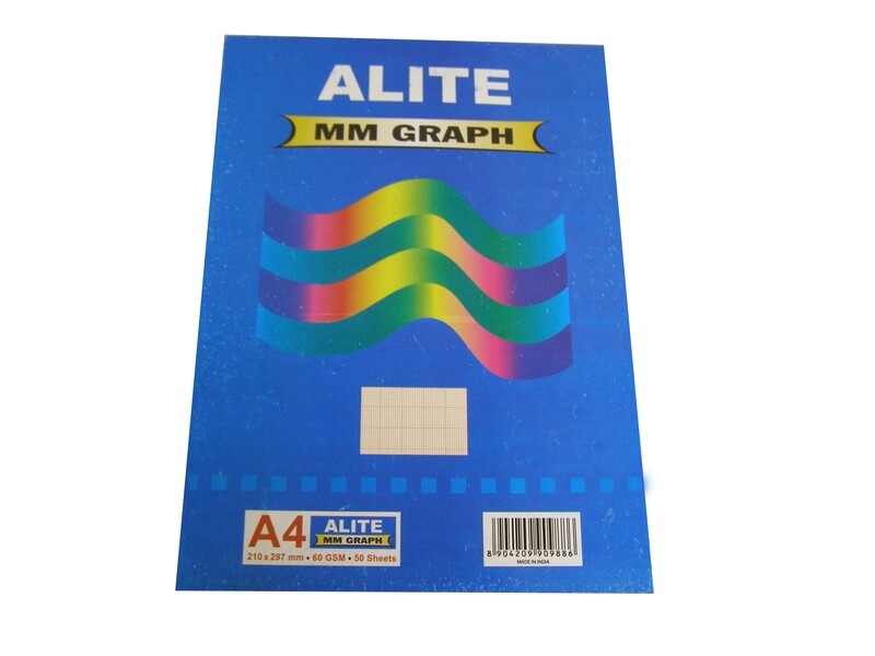 ALITE A4 MM GRAPH PAD 50SHT