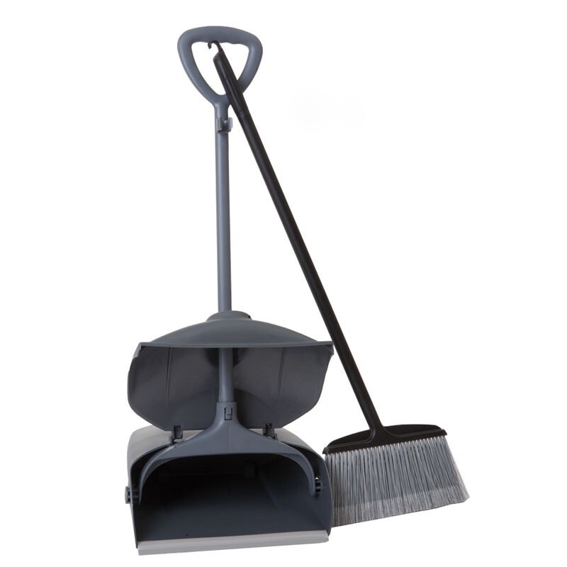 BAIYUN PLASTIC DUSTPAN &amp; BRUSH SET LONG AF01205