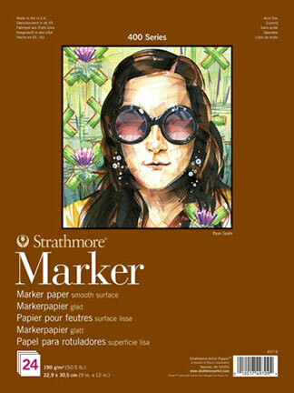 STRATHMORE 22.9X30.5CM MARKER PAD 24SHT 497-9