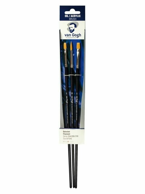 VAN GOGH 3PC OIL/ACR PAINT BRUSH 294/295/296