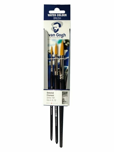 VAN GOGH 3PC ROUND WTC PAINTING BRUSH 191-4-8-12