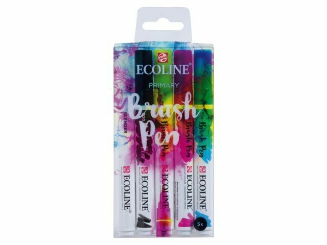 ROYAL TALENS 5PC ECOLINE PRIMARY BRUSH PEN