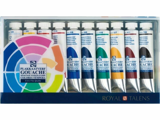 ROYAL TALENS 10X20ML GOUACHE COL TUBE SET 08850411