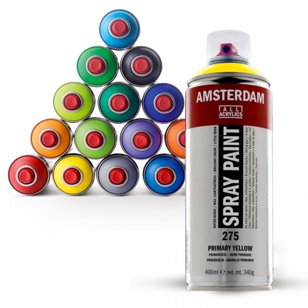 AMSTERDAM 400ML SPRAY PAINT ASSTD COLOURS
