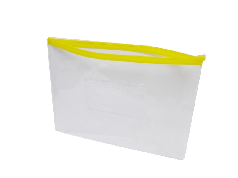 RSC A5 CLEAR/NET/PRINTED ZIP BAG C23-011A/012A