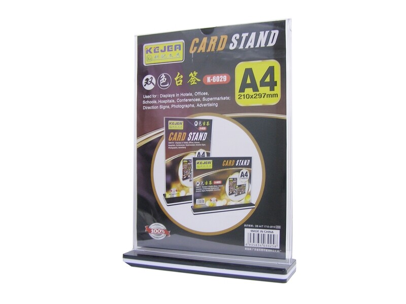 RSC KEJEA A4 ACRYLIC CARD STAND K-6029 D19-323
