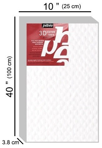 PEBEO 3D 25X100 COTTON CANVAS 782513