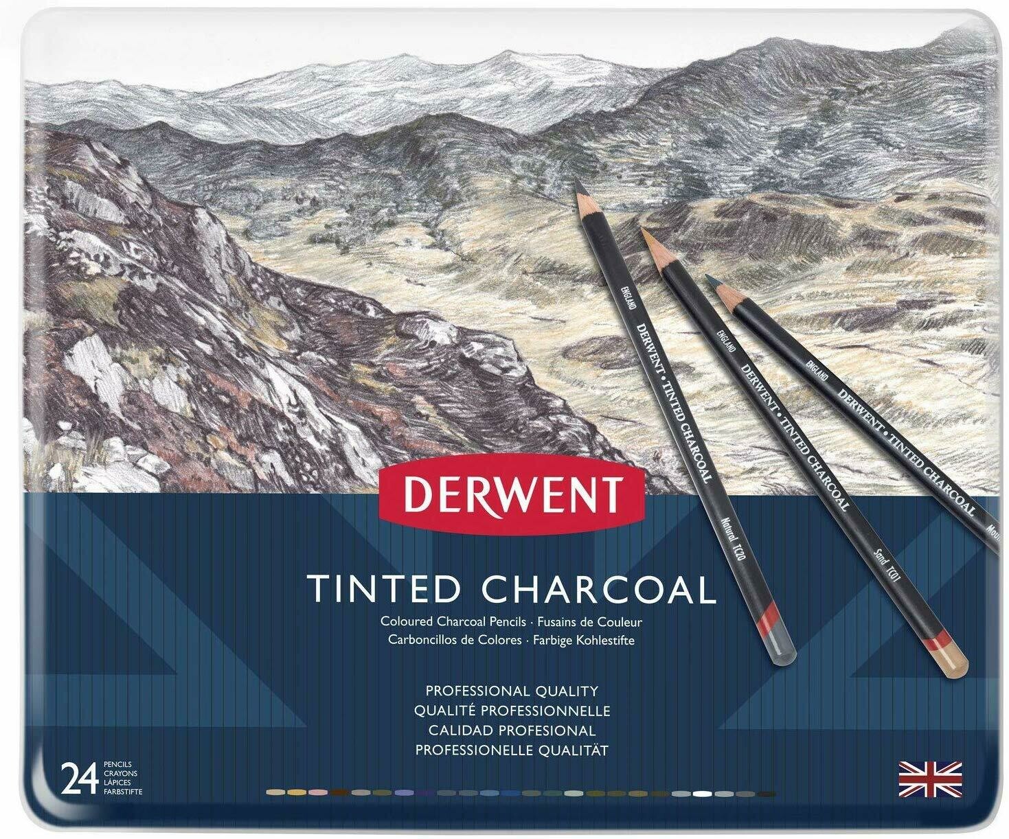 DERWENT 1X24 TINTED CHARCOAL PENCIL 2301691