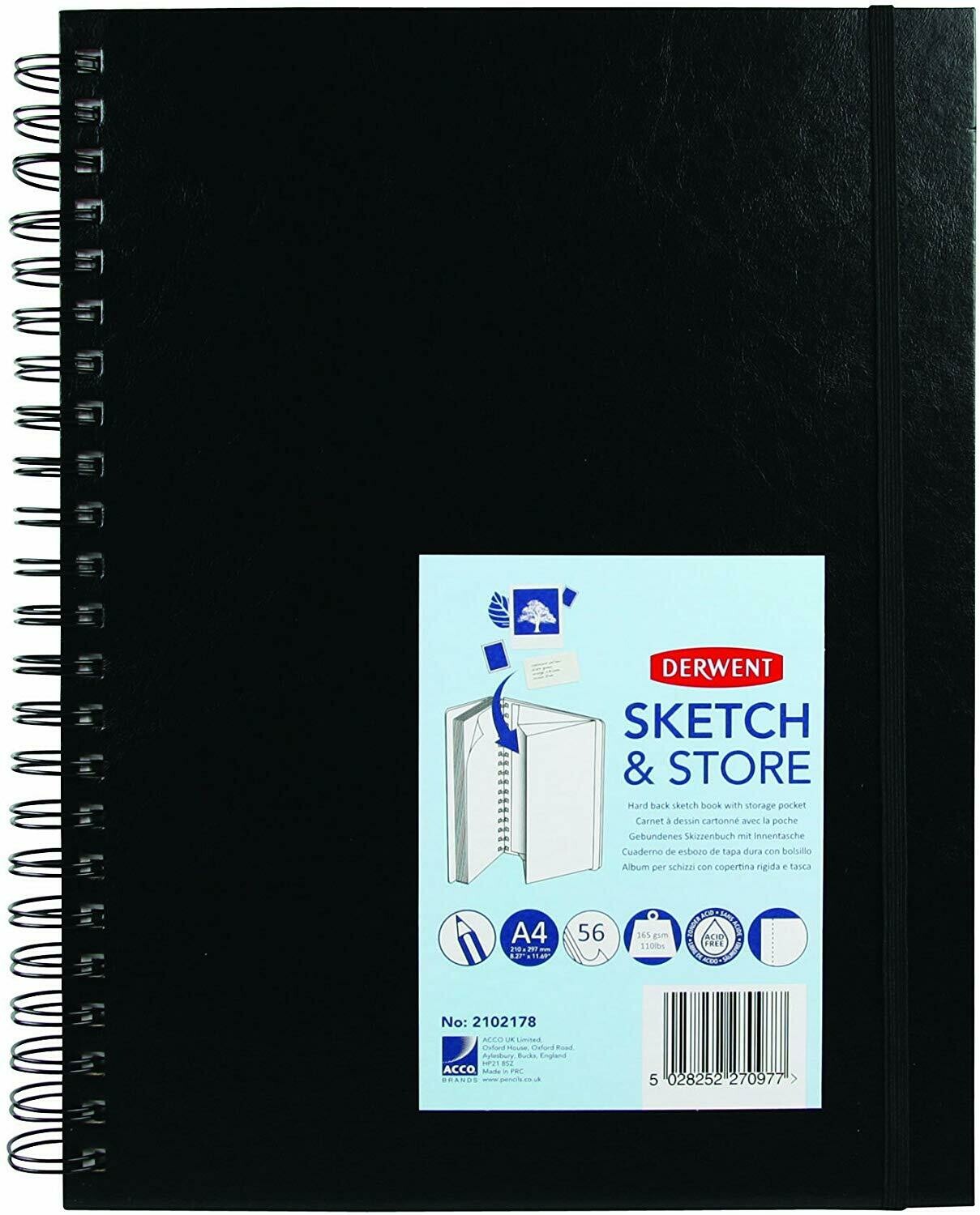 DERWENT A4 SKETCH &amp; STORE PORTRAIT 165GRM 2102178