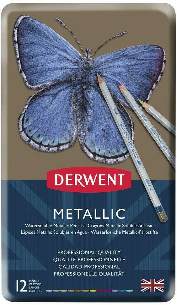 DERWENT 1X12 METALLIC PENCIL 0700456