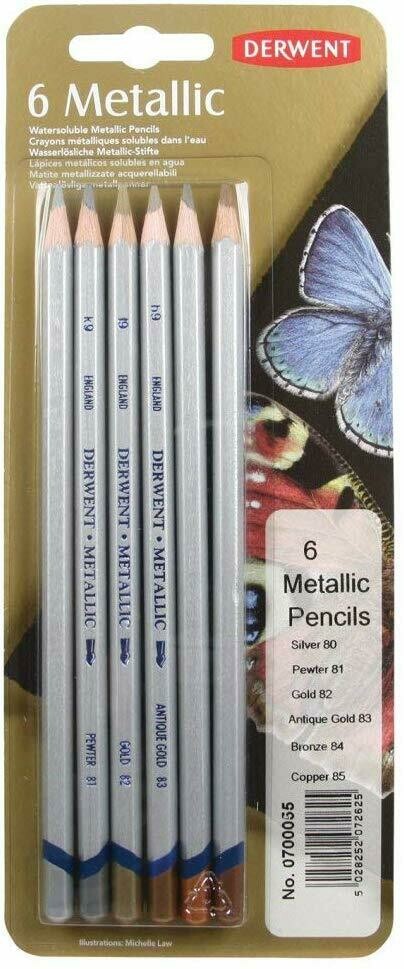 DERWENT 1X6 METALLIC PENCIL 0700055