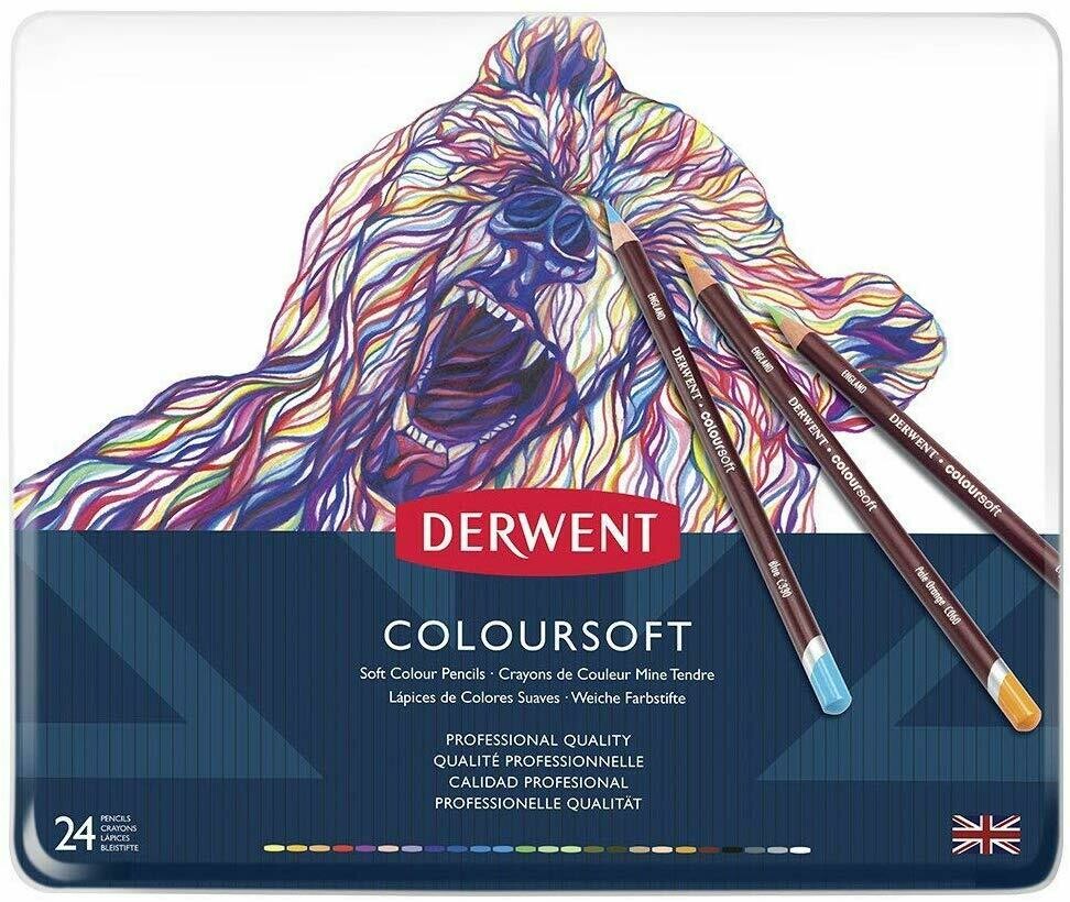 DERWENT 1X24 COLOURSOFT PENCIL 0701027