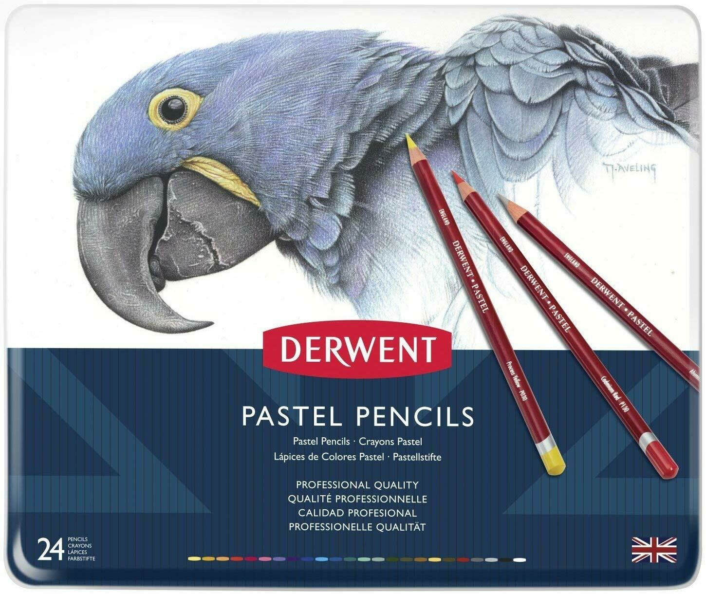 DERWENT 1X24 PASTEL COLOR PENCILS 32992