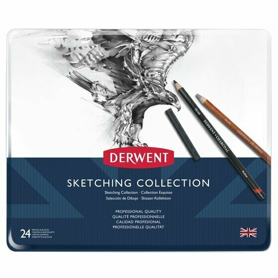 DERWENT 1X24 COLOR SKETCH PENCILS 34306