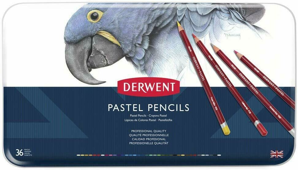 DERWENT 1X36 PASTEL COLOR PENCILS 0700307