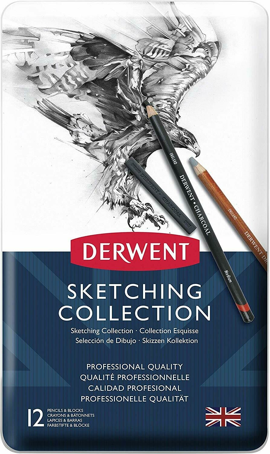DERWENT 1X12 SKETCH COLLECTION PENCIL 34305