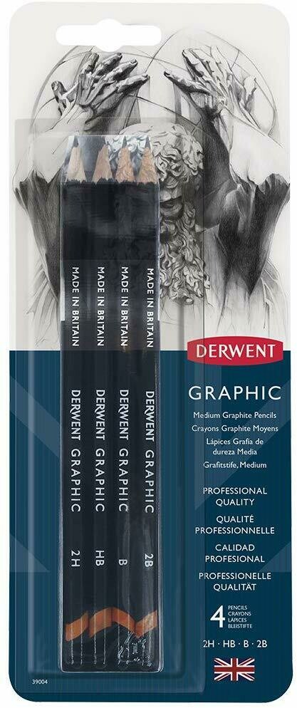 DERWENT 1X4 GRAPHIC PENCIL MEDIUM 39004
