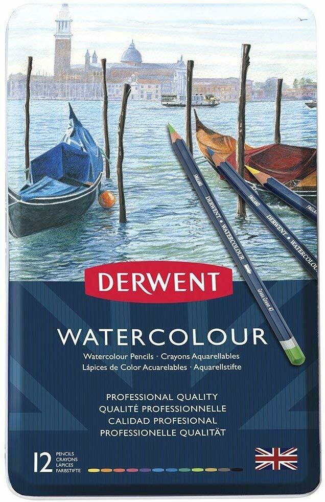 DERWENT 1X12 WATERCOLOUR PENCIL 32881