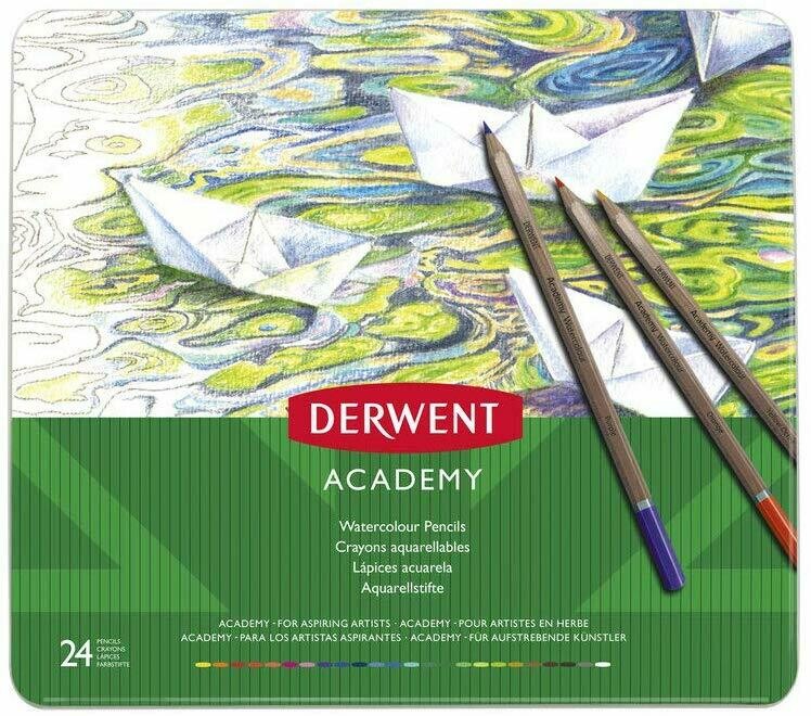 DERWENT 1X24 ACADEMY WATERCOLOUR PENCILS 2301942