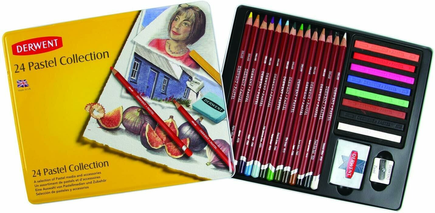 DERWENT 1X24 PASTEL COLLECTION PENCIL 0700301
