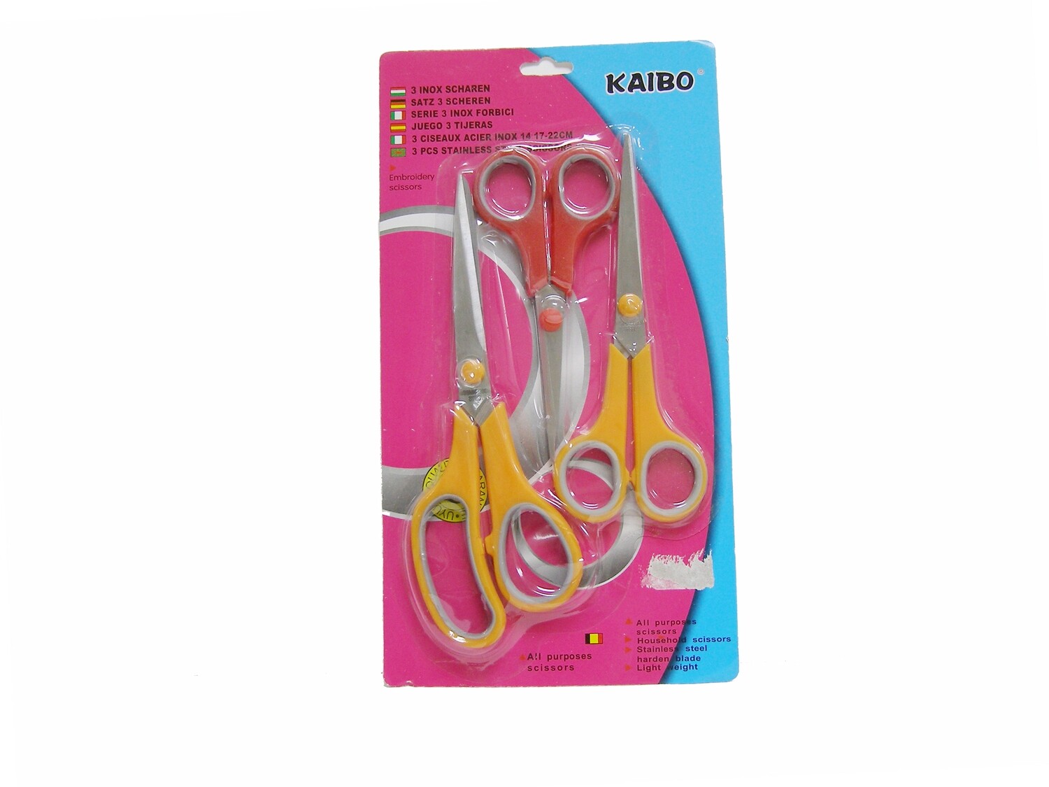 RSC/KAIBO SS 3PCS SCISSOR SET D17-238