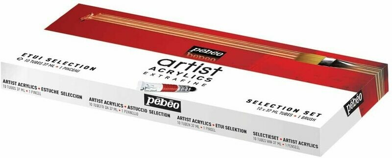 PEBEO 10X37ML ACRYLIC EXTRA FINE COLOR SET 823001