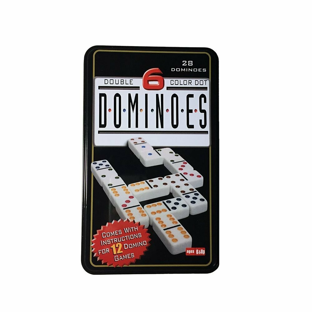 RSC DOUBLE 6 COLOR DOT 28PC DOMINOES P18-533
