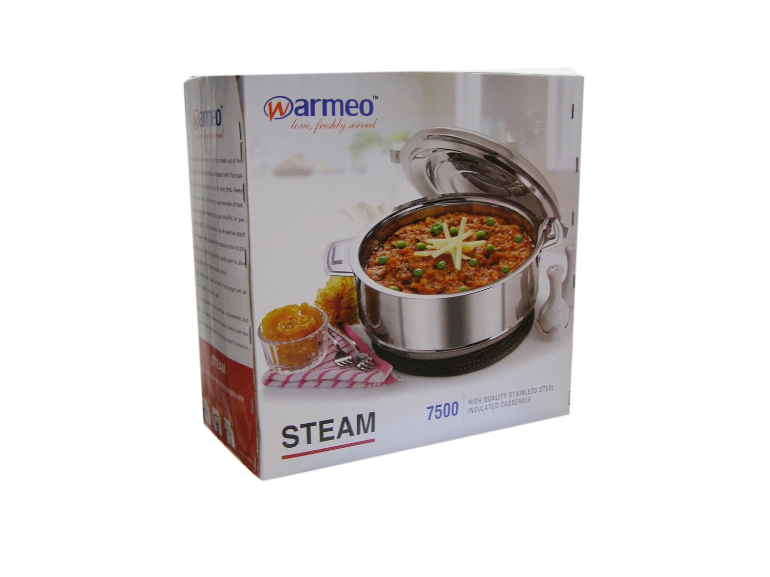 AVCON/NATIONAL SS CASSEROLE W/LID 7500ML (HOT POT