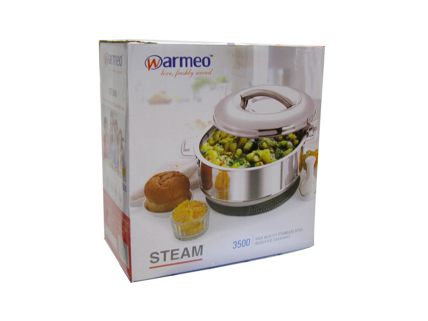 AVCON/NATIONAL SS CASSEROLE W/LID 3000ML/3500ML (H