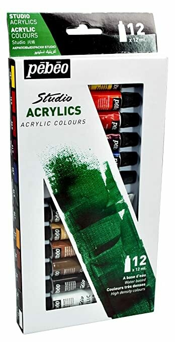 PEBEO ACRYLIC STUDIO SET 12T12ML 668700