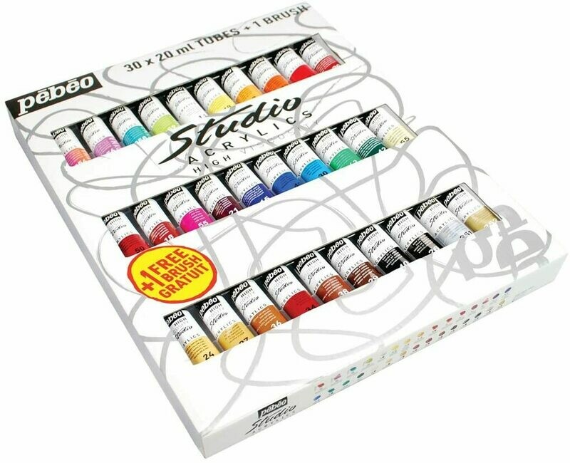PEBEO 30T20ML ACRYLIC STUDIO SET 833431