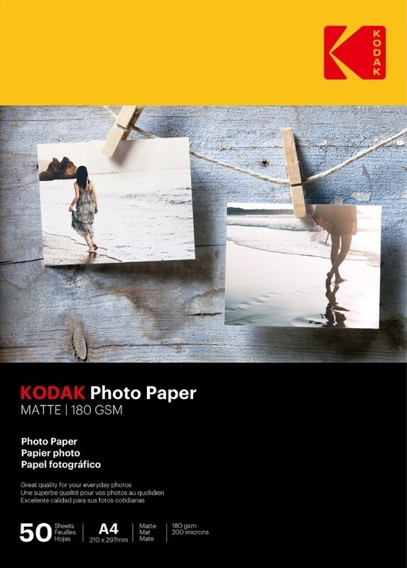 KODAK A4 MATTE PHOTO PAPER 180GSM 50SHS 3*